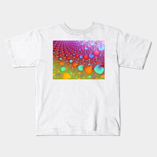 Colorful Rainbow Beads Background Pattern Kids T-Shirt